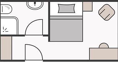 Einzelzimmer ohne Balkon